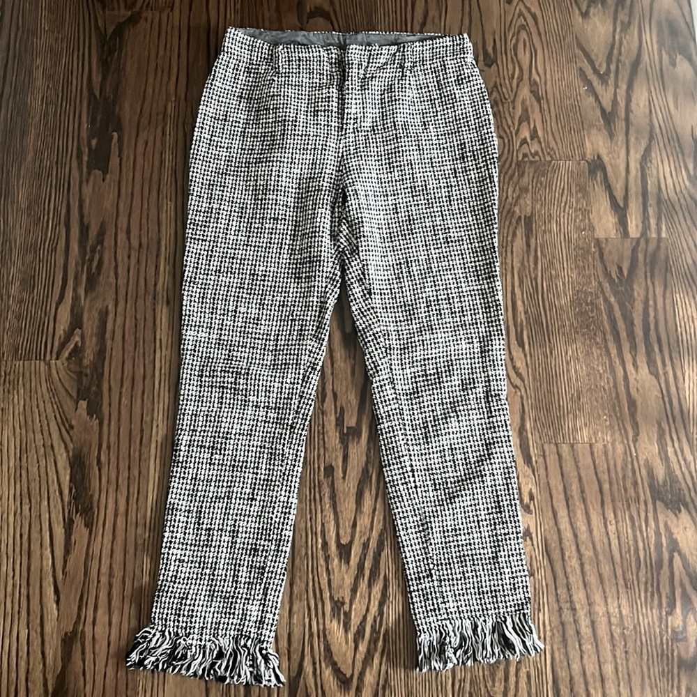 Free People Textured Pants with Fringe
